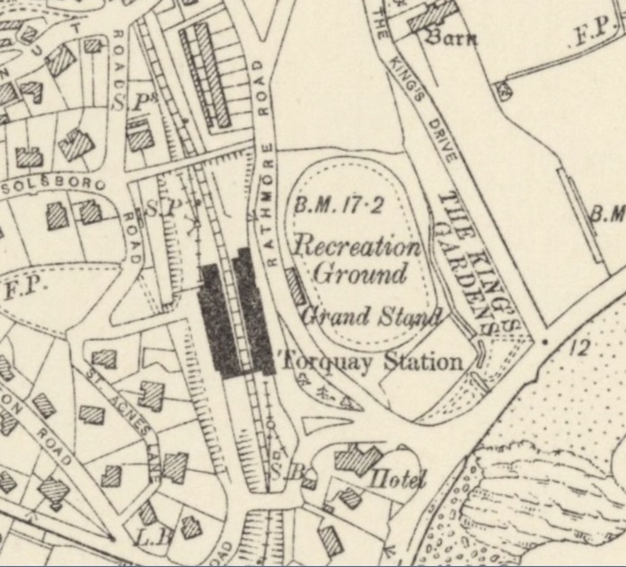 Torquay - Recreation Ground : Map credit National Library of Scotland